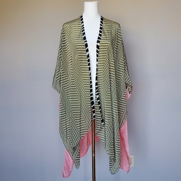 A Peace Treaty For Anthropologie Anahi Kimono Multi Print One Size - Picture 3 of 11